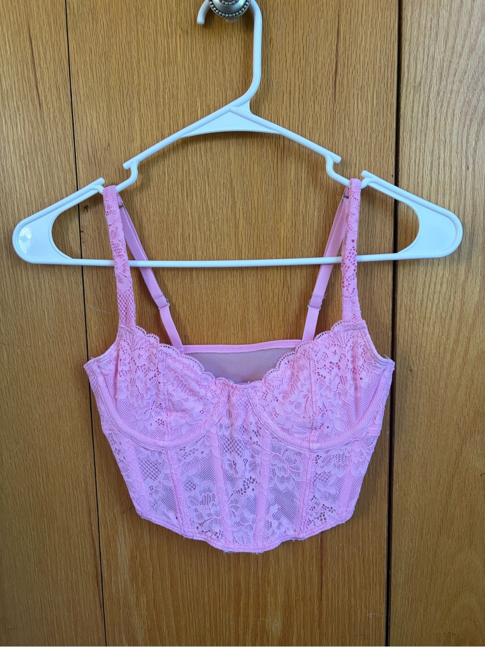 Gilly hicks corset top pink